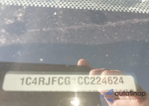 2012 Jeep Grand Cherokee Overland z USA, uszkodzony, nr VIN 1C4RJFCG1CC224624